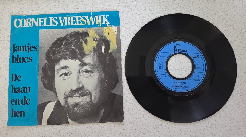 Single Cornelis Vreeswijk - Jantjes blues, Cd's en Dvd's, Ophalen of Verzenden, Gebruikt, Overige formaten, Levenslied of Smartlap