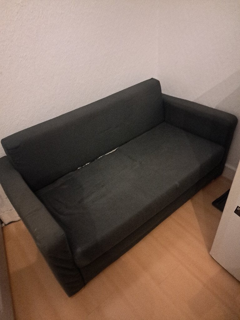 Sofabed, Gebruikt, Twijfelaar, Grijs, 140 cm