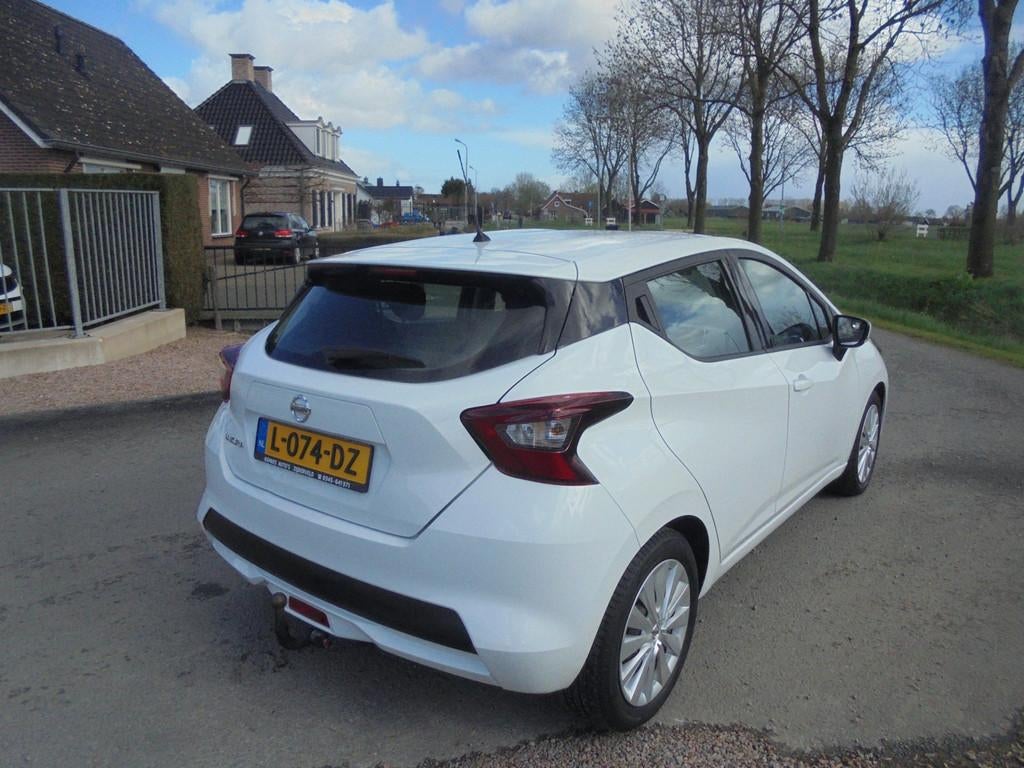 Nissan Micra Nissan Micra 1.0 benzine airco trekhaak 47.000k, Voorwielaandrijving, Euro 6, Wit, Origineel Nederlands