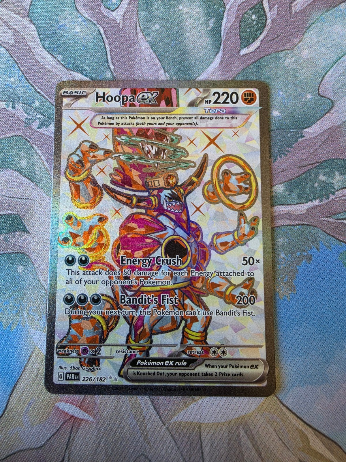 Pokemon paradox rift hoopa ex full art 226/182, Ophalen of Verzenden, Nieuw, Losse kaart, Foil