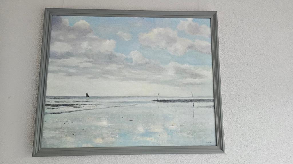 Schilderij zee van C. Pakes, Ophalen