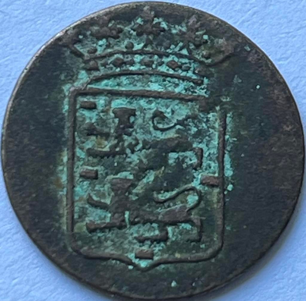 VOC West-Friesland halve duit 1770, Postzegels en Munten, Munten | Nederland, Ophalen of Verzenden, Vóór koninkrijk, Overige waardes