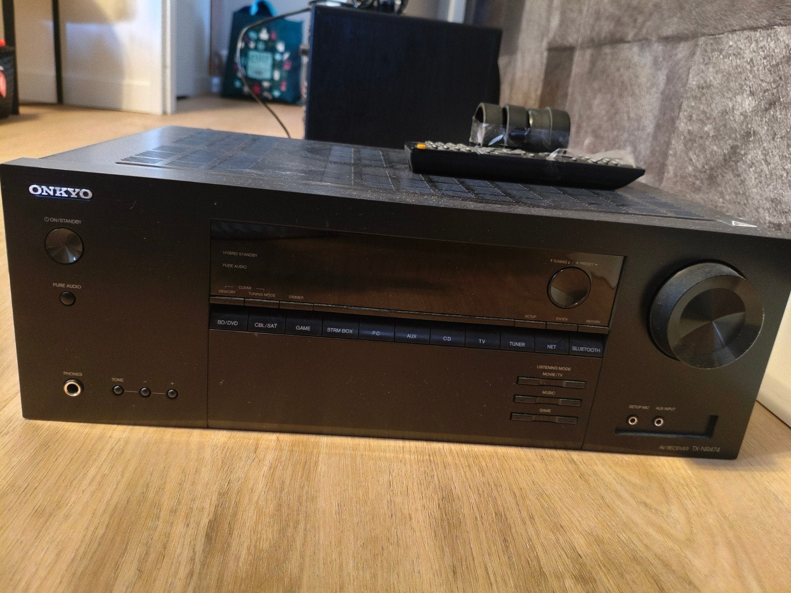 Onkyo TX-NR474 5.1 AV receiver | 4K HDMI | WiFi | Bluetooth, Ophalen, Gebruikt, 120 watt of meer, Onkyo