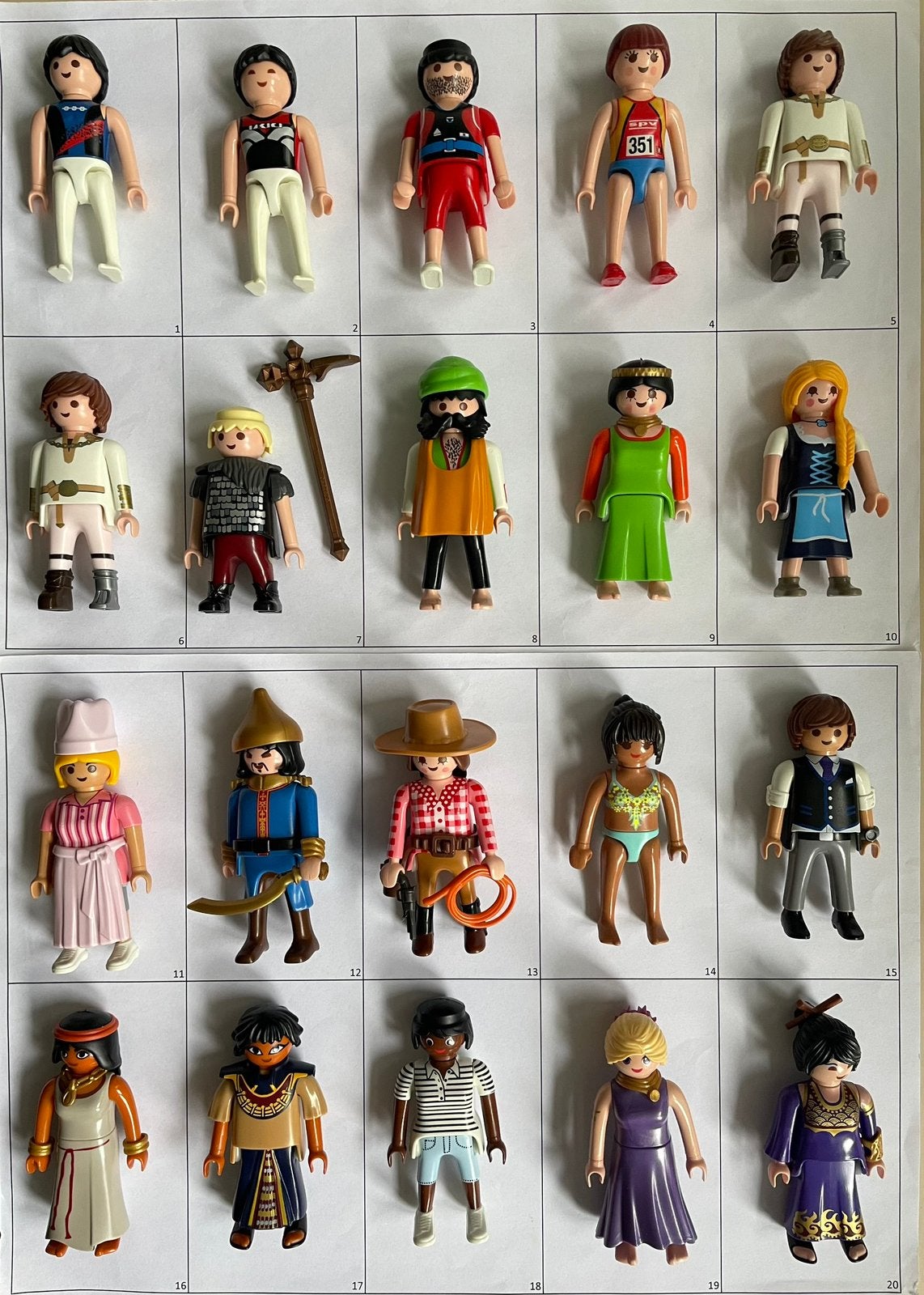 Playmobil poppetjes speciaal dame heer prinses godin Egypte, Ophalen of Verzenden, Losse onderdelen, Figuren