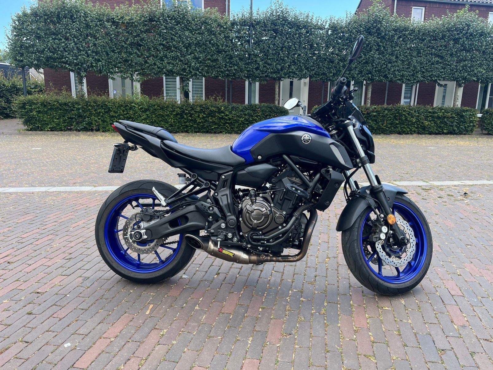 Yamaha MT-07 2020 A2 (35kW)|Akrapovic|19.824 km|Zeer netjes, Motoren, 2 cilinders, Particulier, Minimaal motorrijbewijs A2, Sportuitlaat