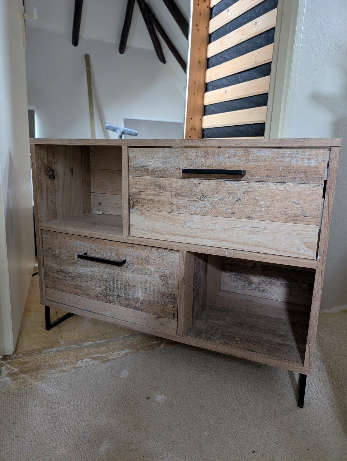 Wastafelonderkast houtlook, Huis en Inrichting, Badkamer | Badkamermeubels, Ophalen, 50 tot 100 cm, Zo goed als nieuw, Minder dan 100 cm