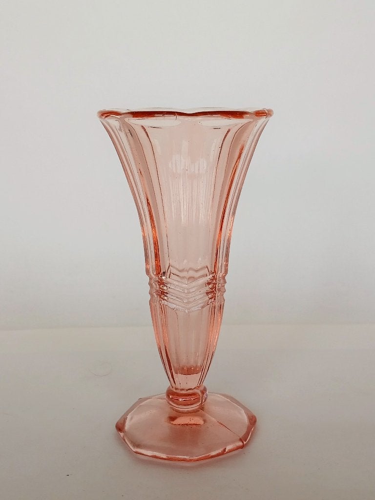 Vaas Persglas Bohemen Art Deco, Ophalen of Verzenden