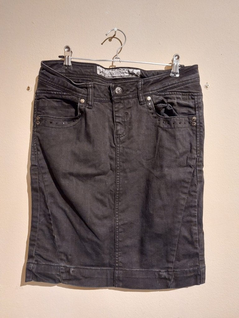 H2 - spijkerjeans Clockhouse - maat 36, Kleding | Dames, Rokken, Zwart, Ophalen of Verzenden, Zo goed als nieuw, Maat 34 (XS) of kleiner