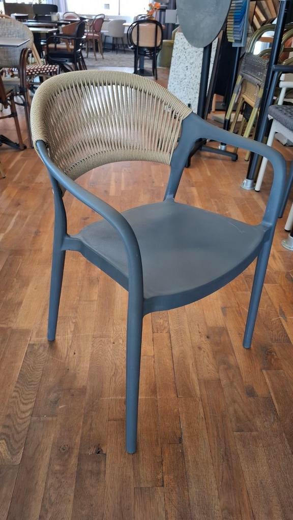 264 terrasstoel ROTTERDAM nieuw stapelbaar kunststof rotan, Ophalen of Verzenden, Nieuw, Kunststof, Stapelbaar