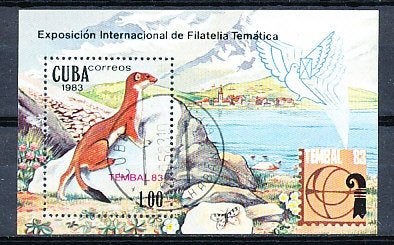Cuba 1983 M2740 blok 77 gest., Ophalen of Verzenden, Gestempeld, Midden-Amerika