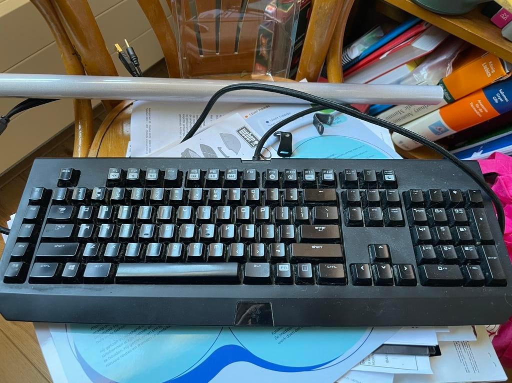 Razer BlackWidow Chroma V1 - mechanisch ‘QWERTY’ toetsenbord, Computers en Software, Toetsenborden, Gebruikt, Gaming toetsenbord