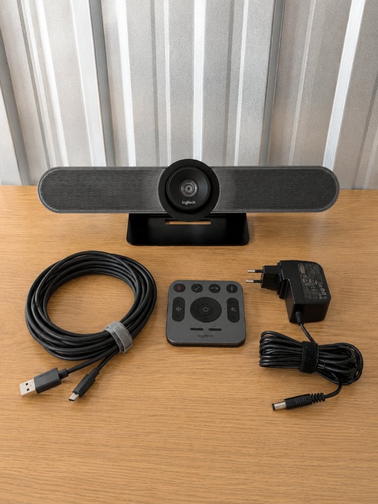 Logitech MeetUp 4K Conference Camera + Speakerphone, Computers en Software, Webcams, Ophalen, Zo goed als nieuw, Logitec, MacOS