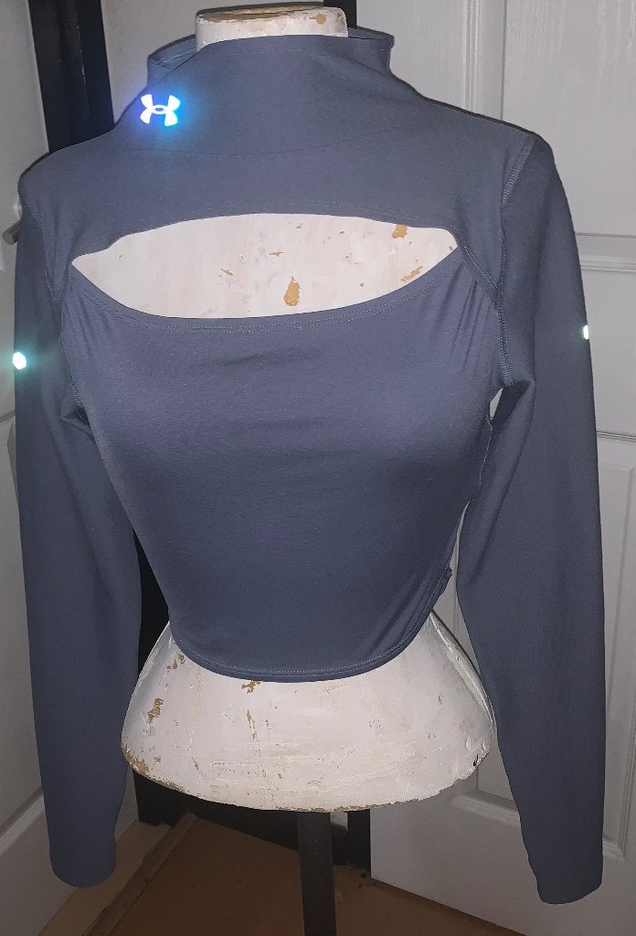 Underarmour Sport Top mt S/M, Zwart, Ophalen of Verzenden, Zo goed als nieuw, Lange mouw
