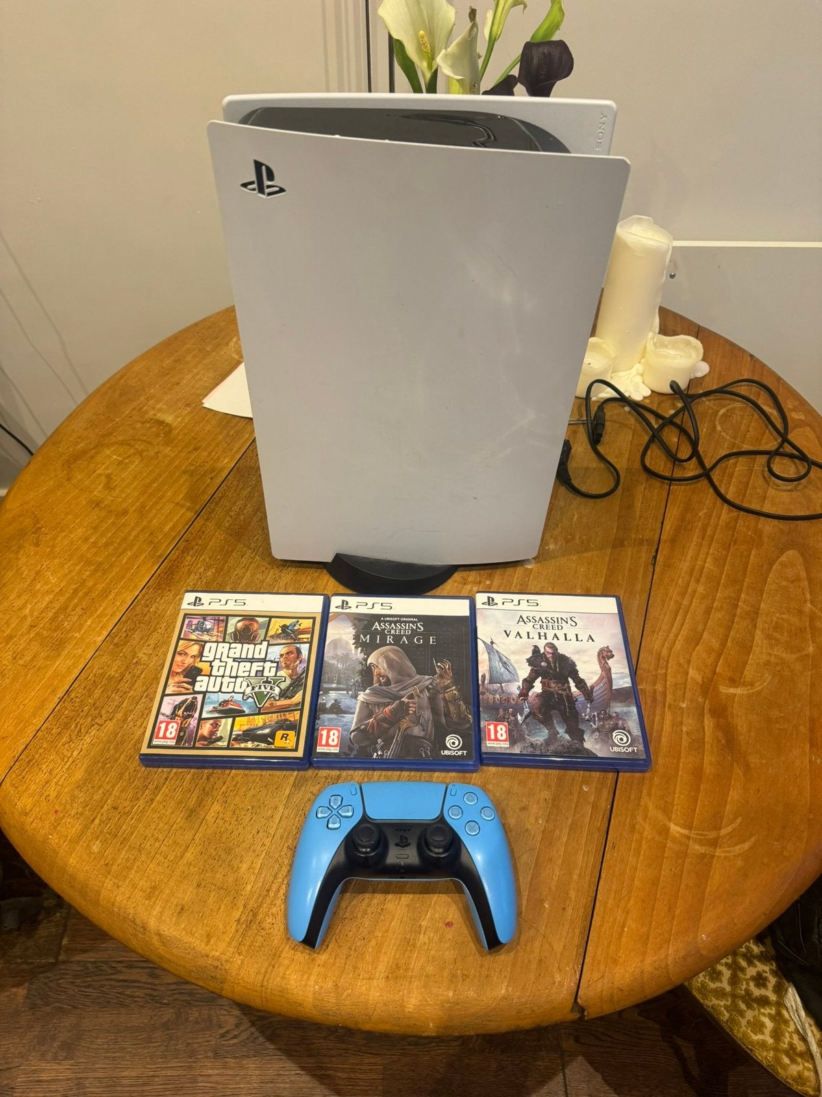 PS5 disc editie met 3 games en 1 controller, Ophalen of Verzenden, Zo goed als nieuw