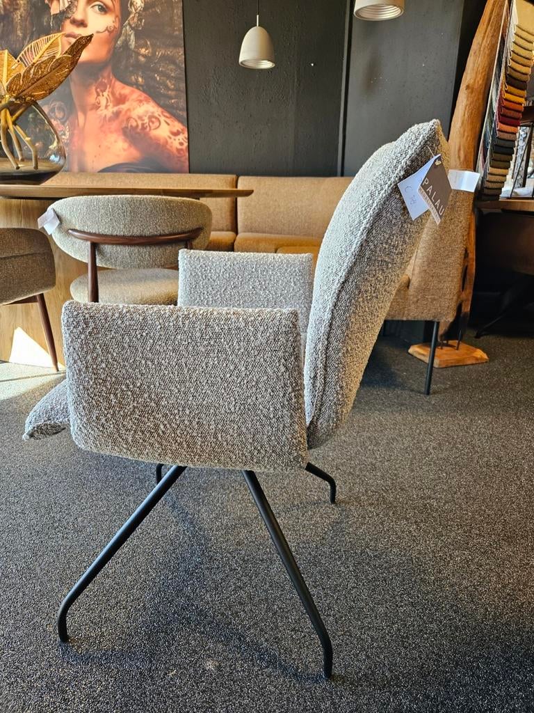 " looq" draaipoot memory h.e. design, Ophalen of Verzenden, Nieuw, Leer, Vijf, Zes of meer stoelen