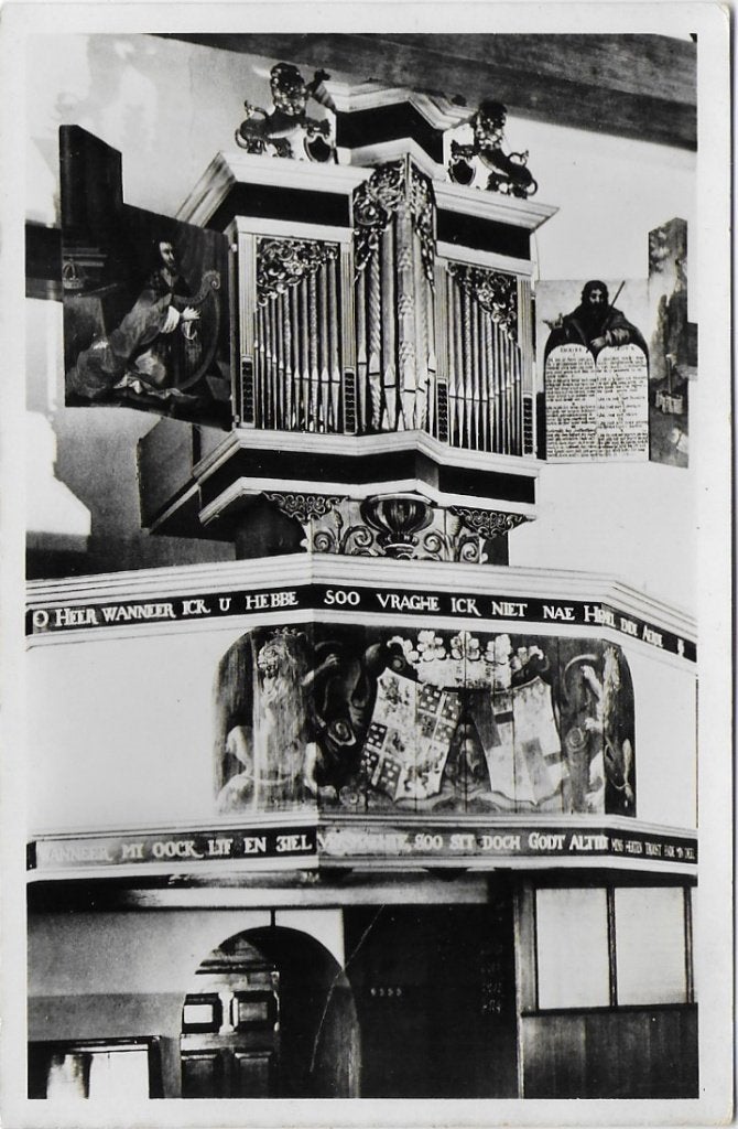 Midwolde orgel oude ongelopen ansichtkaart ( a2469 ), Ophalen of Verzenden, 1920 tot 1940, Ongelopen