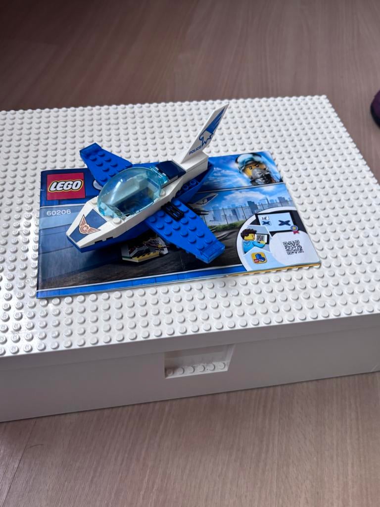 LEGO City Politievliegtuig 60206 met instructies, Ophalen, City, Lego, Zo goed als nieuw