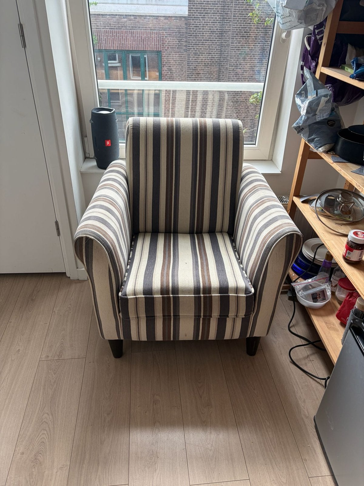 Gratis comfortabele fauteuil / Free comfortable arm chair, Huis en Inrichting, Fauteuils, Ophalen, Gebruikt, 75 tot 100 cm, Stof