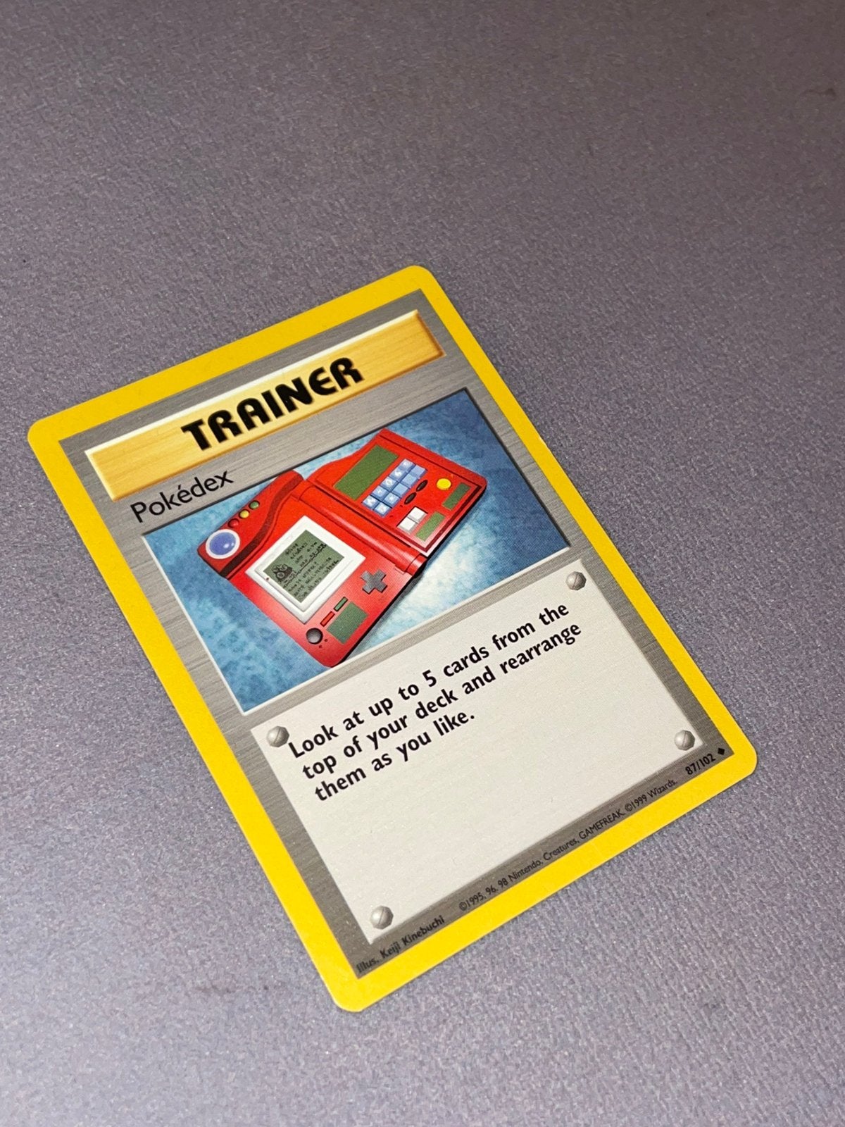 Pokemon - Pokedex 87/102 Base Set Trainer, Hobby en Vrije tijd, Verzamelkaartspellen | Pokémon, Ophalen of Verzenden, Nieuw, Losse kaart