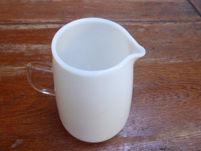 Vintage opaline kannetje, schott & gen mainz jena glas, Antiek en Kunst, Antiek | Glas en Kristal, Ophalen of Verzenden