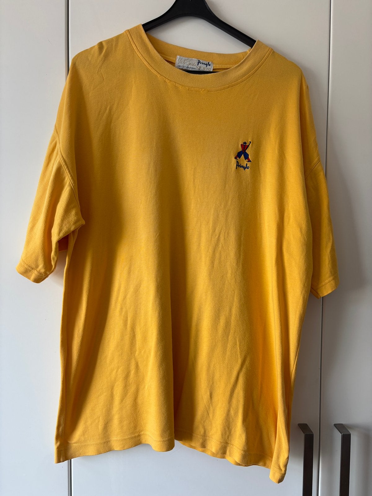 Pringle of Scotland by Nick Faldo geel tshirt maat XXL, Verzenden, Zo goed als nieuw, Overige maten, Geel