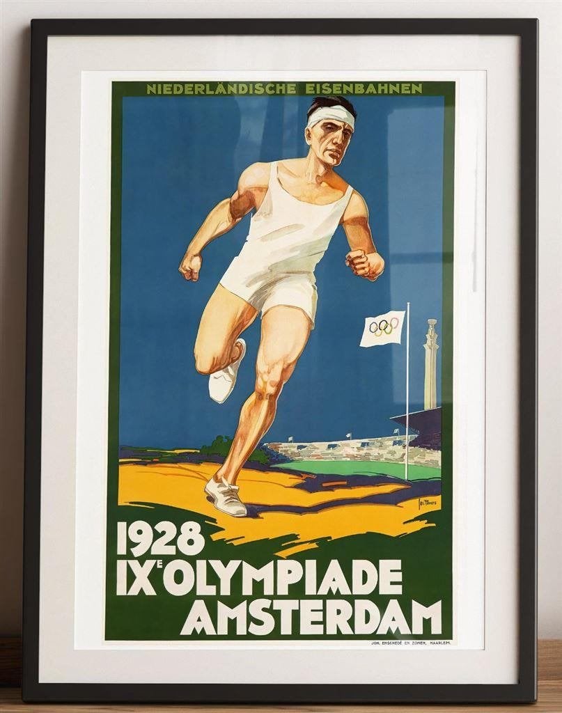 OLYMPISCHE SPELEN 1928 Art Deco Kunst Poster Affiche, Verzenden