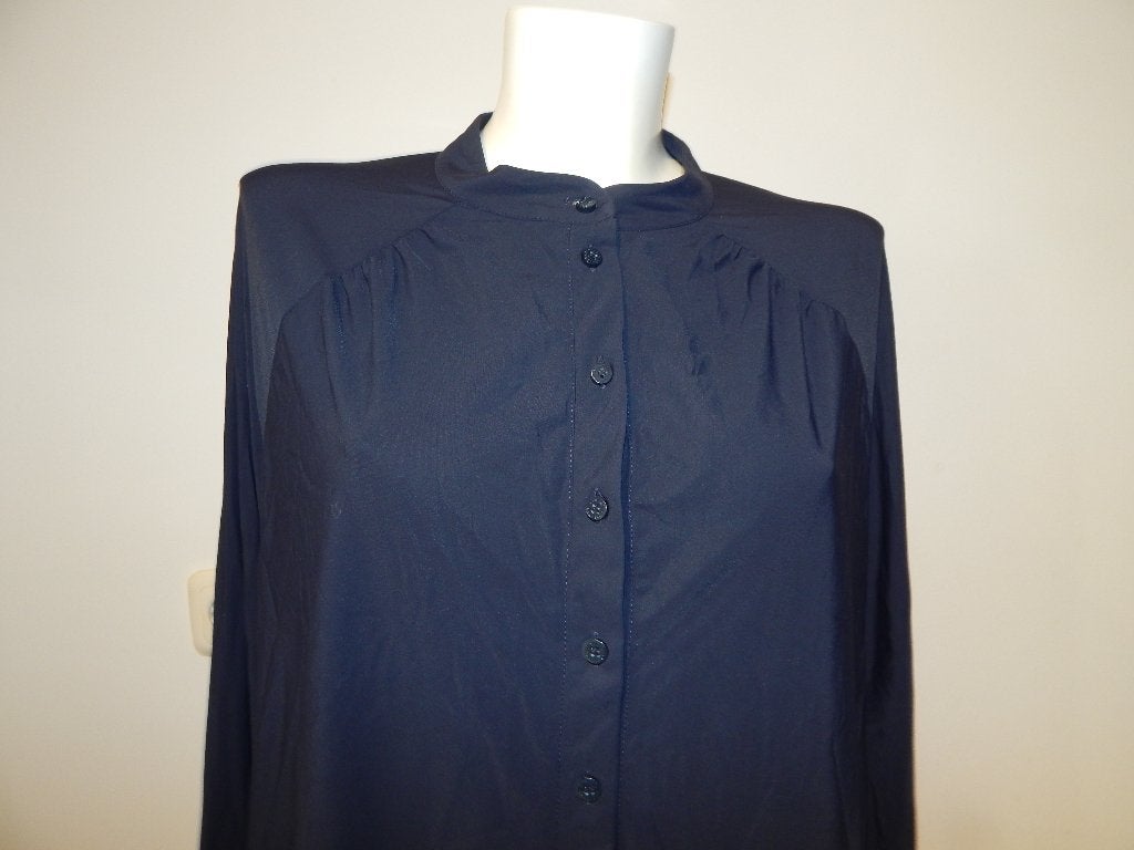 Studio Anneloes travel stof blouse donker blauw maat L, Studio Anneloes, Maat 42/44 (L), Zo goed als nieuw, Verzenden