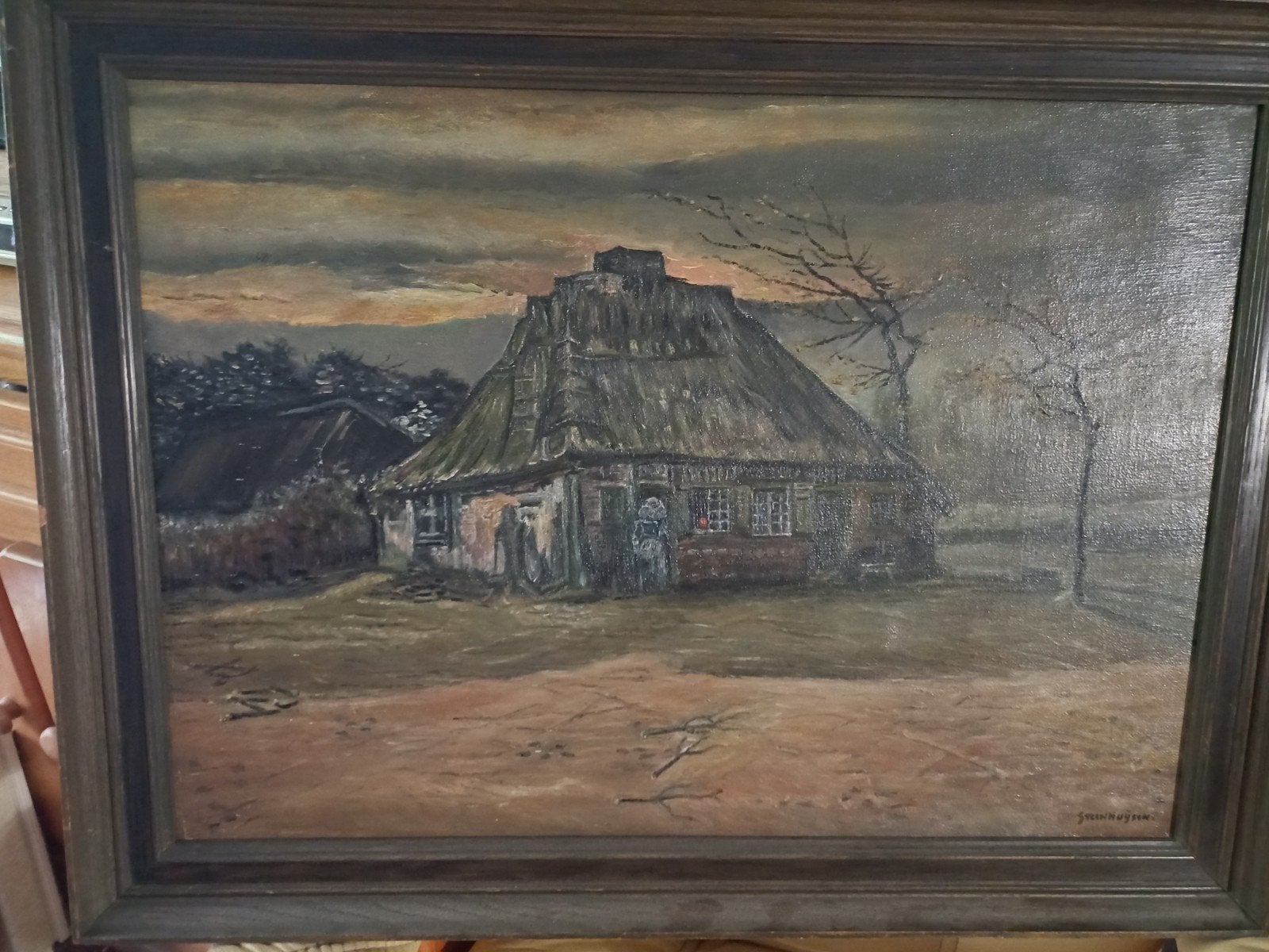 The Cottage vanVincent v Gogh geschildert door Stein Huijsen, Verzenden