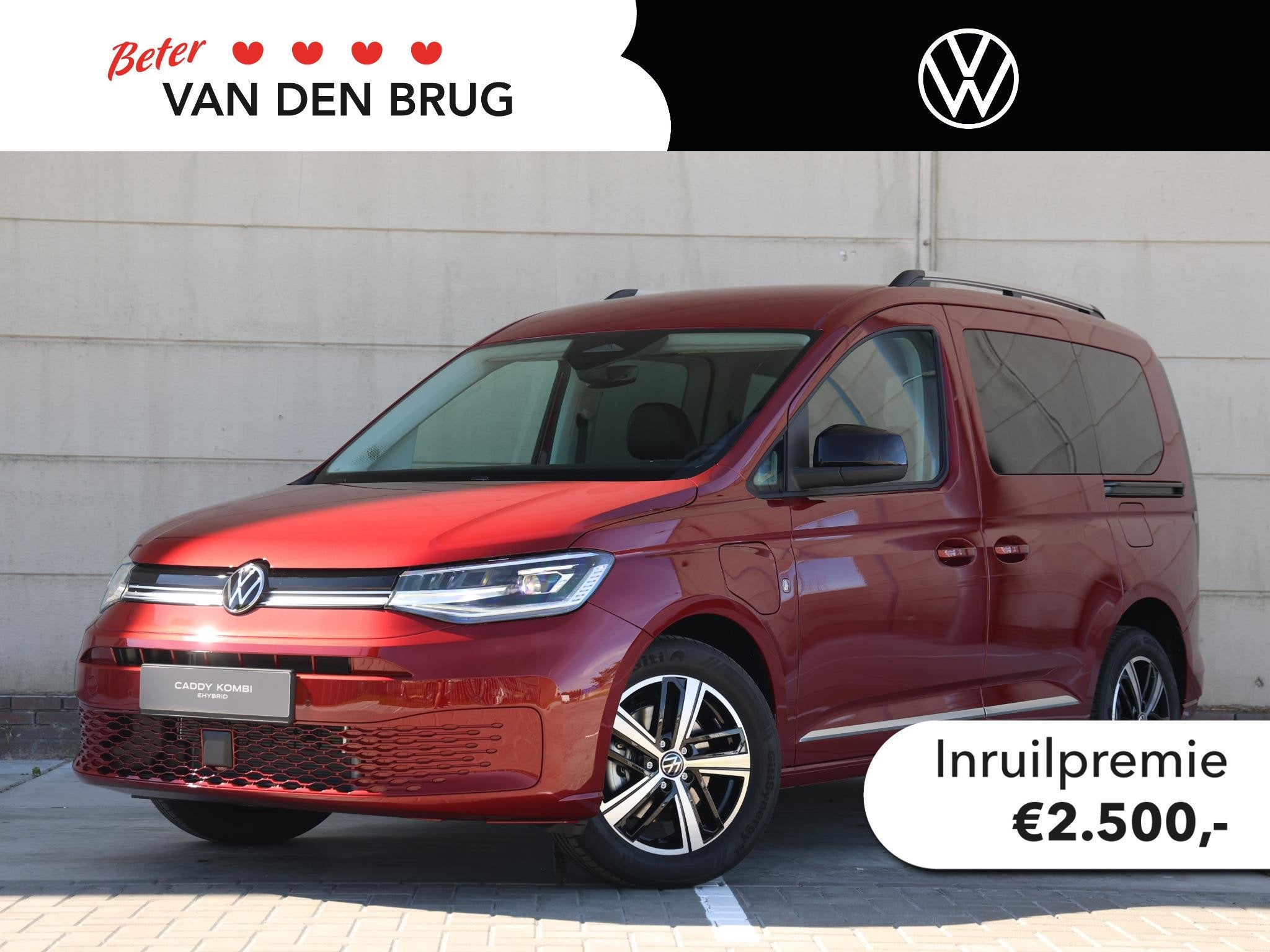 Volkswagen Caddy Kombi Style 1.5 eHybrid 150pk DSG | Navigat, Auto's, 1498 cc, 150 pk, 150 min, 26 kWh