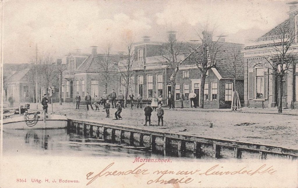 702-375-013 Martenshoek, Verzamelen, Ansichtkaarten | Nederland, Verzenden, Voor 1920, Groningen