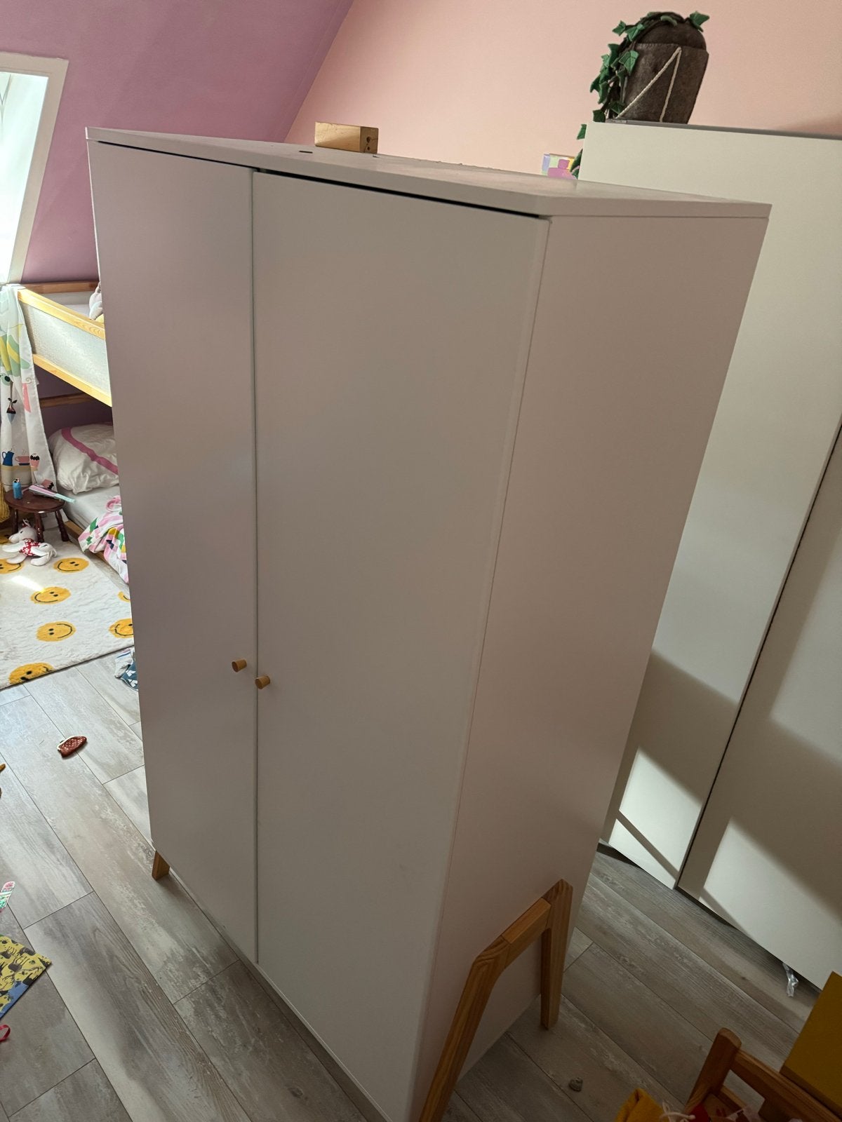 Witte kledingkast Petit Amelie, Ophalen, 50 tot 100 cm, Zo goed als nieuw, 150 tot 200 cm