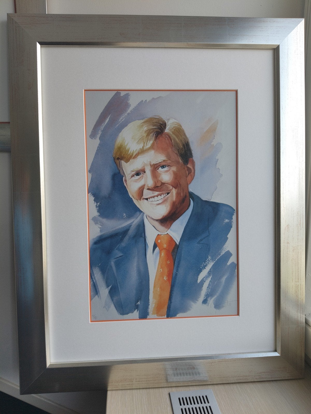 Willem Alexander zeefdruk, Antiek en Kunst, Ophalen