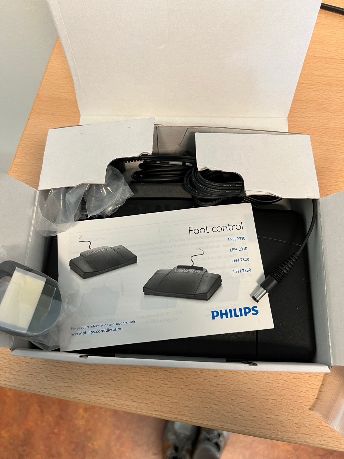 Nieuw Philips Voetpedaal Dictafoon LFH 2210/2310/2320/2330, Ophalen of Verzenden, Overige typen
