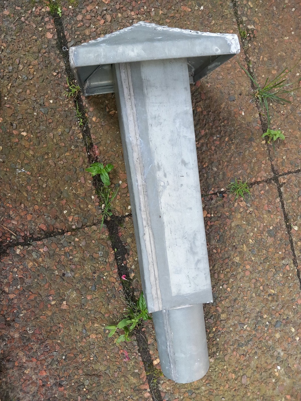 Zinken schoorsteenkap / ventilatiekap, Doe-het-zelf en Verbouw, Overige Doe-het-zelf en Verbouw, Ophalen of Verzenden, Gebruikt