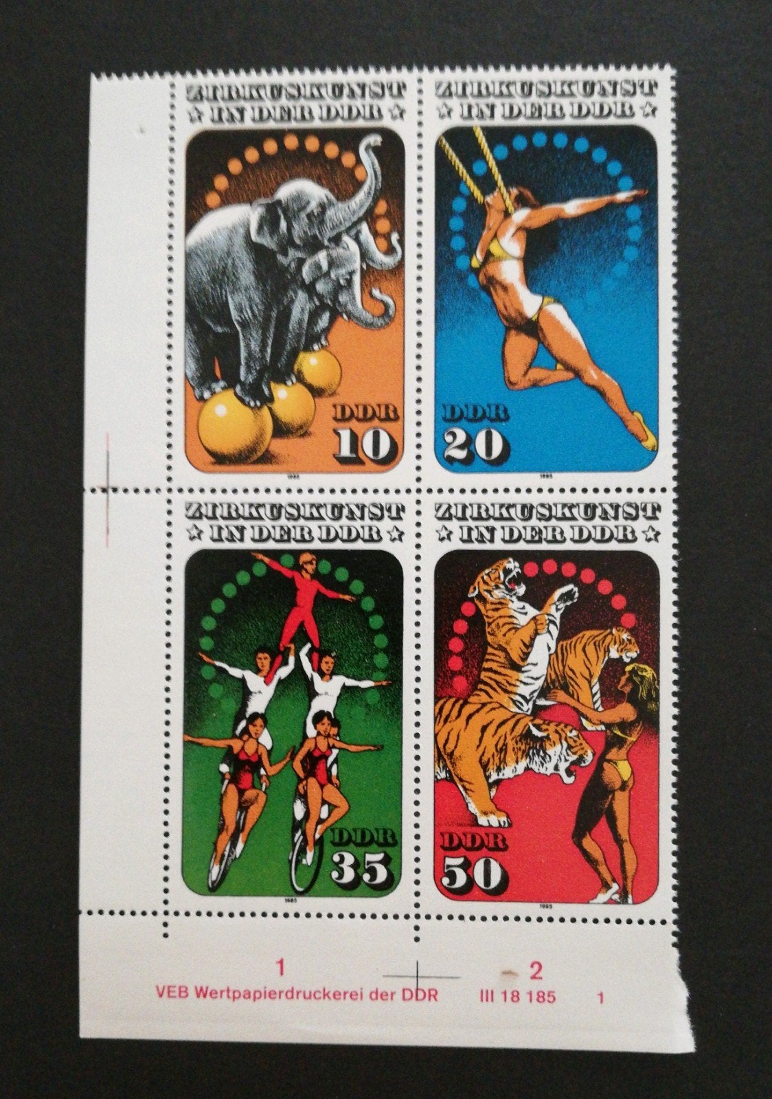 DDR 1985 Circuskunst postfris, Ophalen of Verzenden, DDR