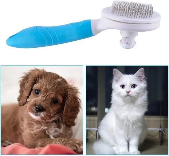 Nieuwe ontharingsborstel kat en hond met beschermdopjes, Ophalen of Verzenden, Nieuw