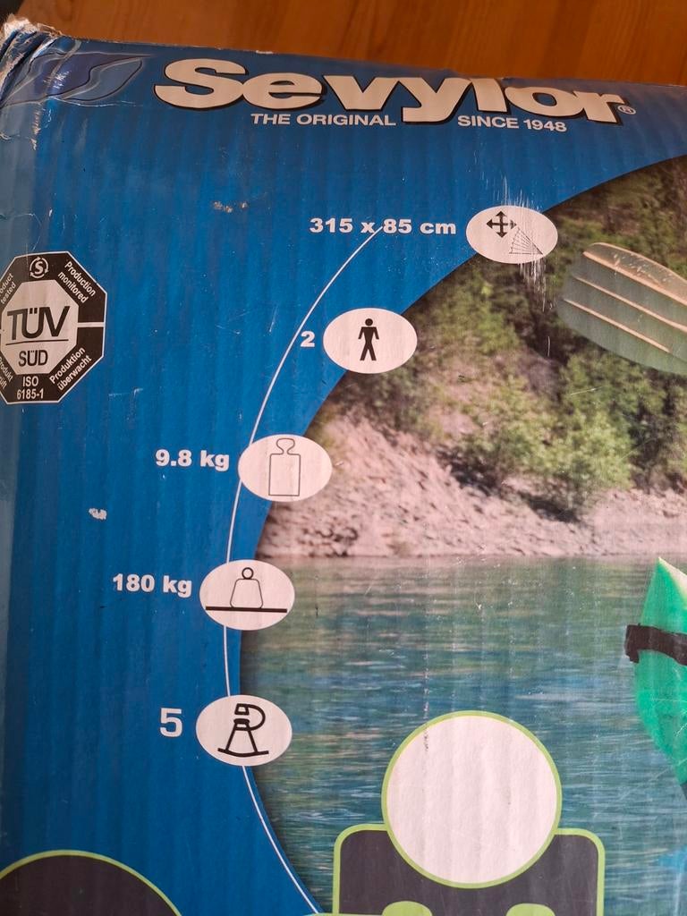 Opblaasbare kano Sevylor, Watersport en Boten, Ophalen, Overige typen, Twee personen, Zo goed als nieuw