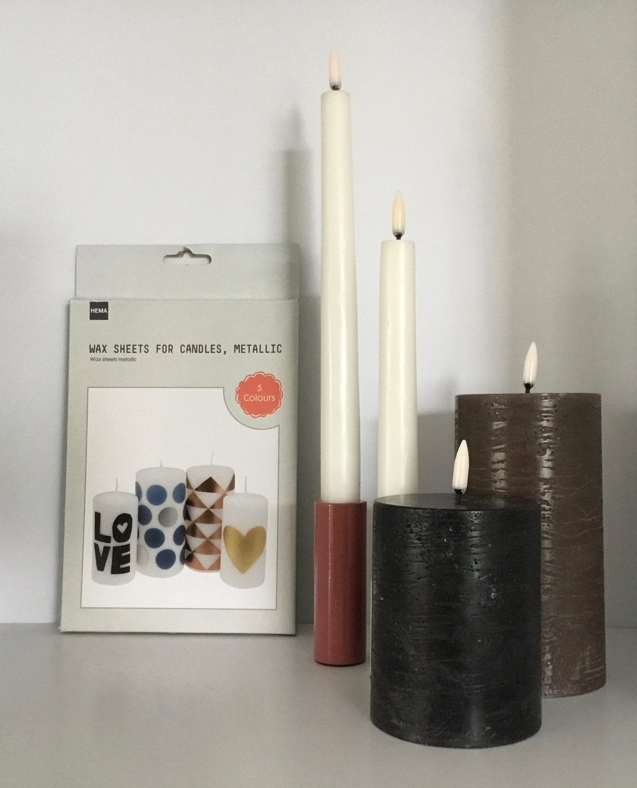 Waxvellen om kaarsen te decoreren., Blauw, Nieuw, Ophalen of Verzenden, HEMA