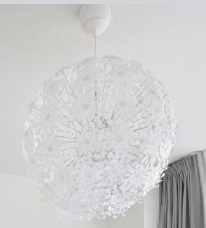 GRATIS: IKEA GRIMSÅS Hanglamp 55 cm - Wit, Modern Design, Ophalen, Zo goed als nieuw, Kunststof, 50 tot 75 cm