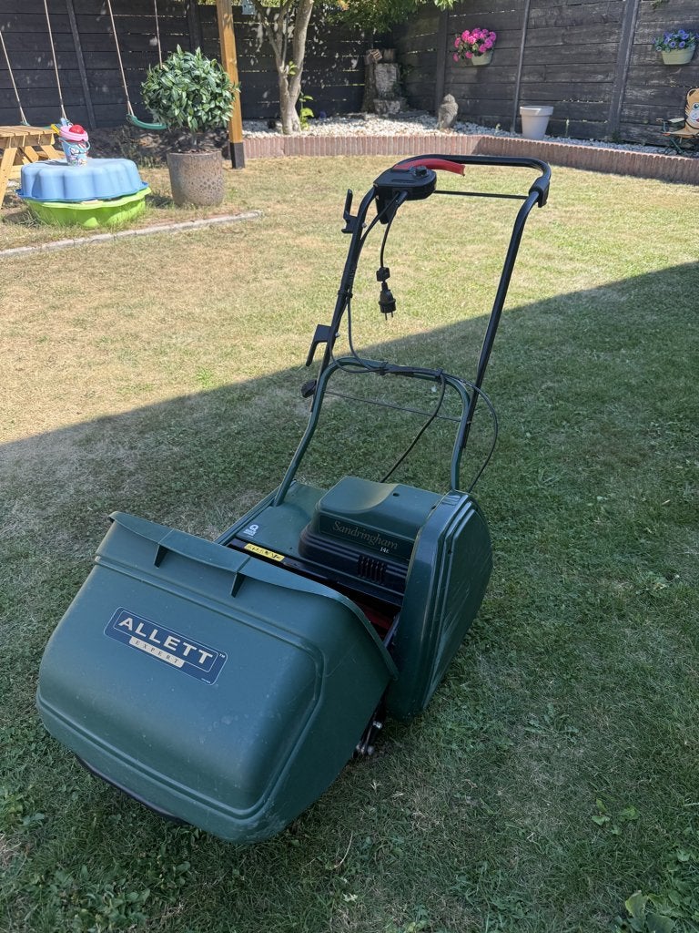Allett Sandringham 14E Kooimesmaaier - Elektrisch, Ophalen, Elektrische grasmaaier, Allett, Zo goed als nieuw