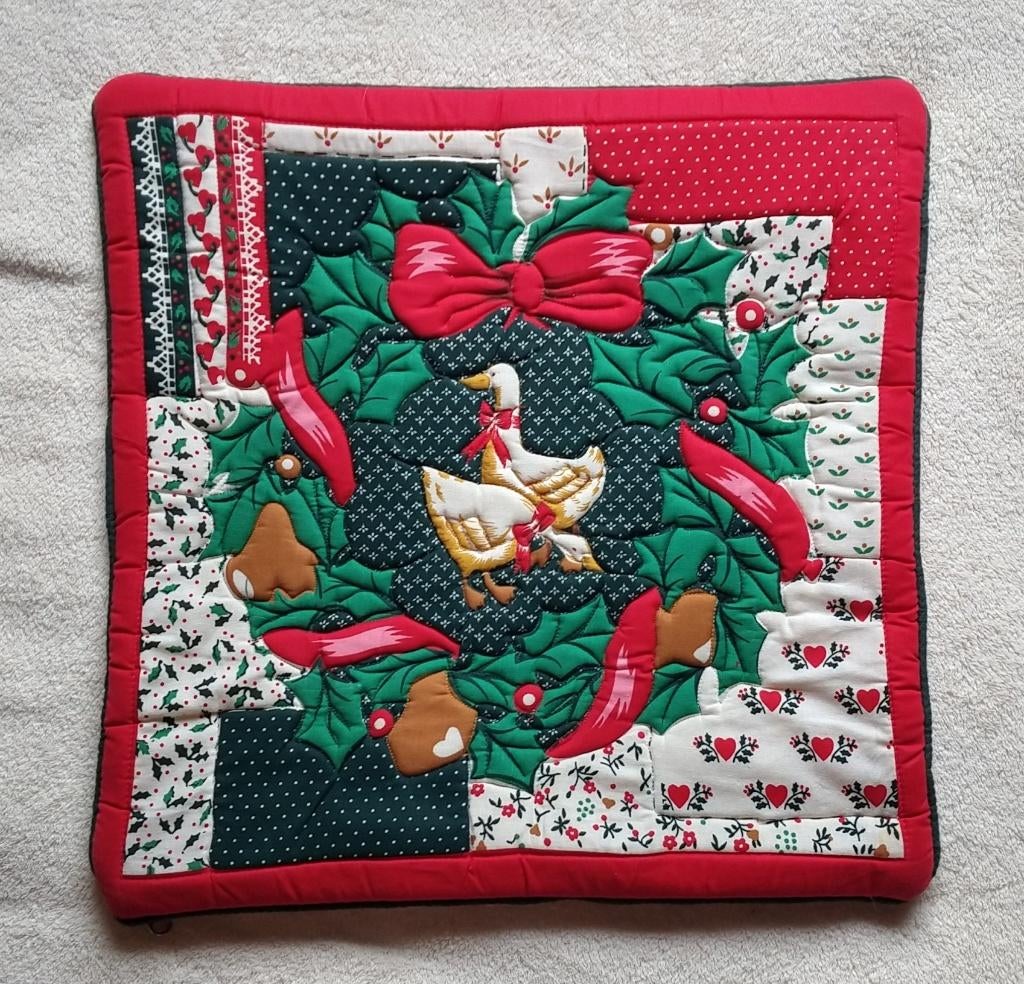 Ikea traditioneel patchwork quilt kussensloop, volgnr 19, Ophalen of Verzenden, Zo goed als nieuw, Overige kleuren, Vierkant