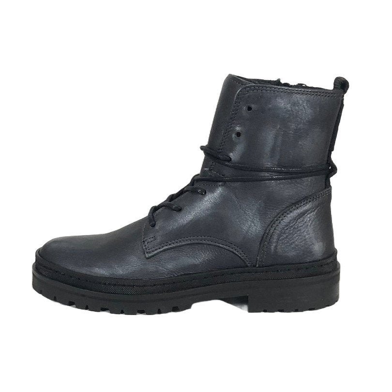 GIGA maat 36 leren veterlaars/rits antraciet - SUPER SALE, Schoenen, Nieuw, Heerenweg 6 Katwijk, GIGA