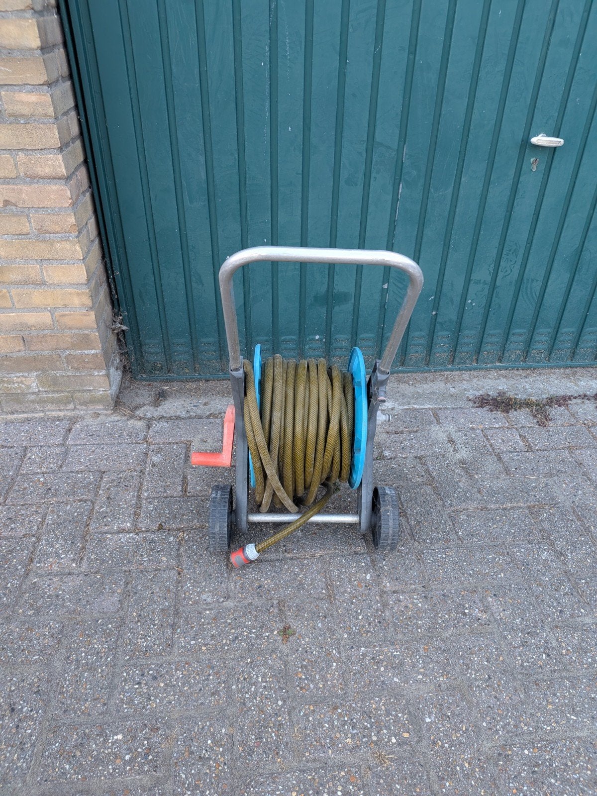 Tuinslang met karretje, Ophalen, Gebruikt, Gardena