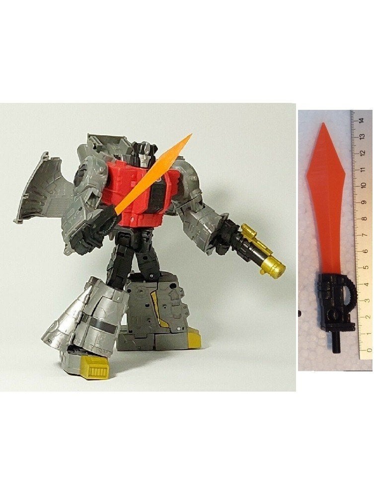 transformers - studio 86 dinobot sludge sword 3d printed, G1, Ophalen of Verzenden, Nieuw, Autobots