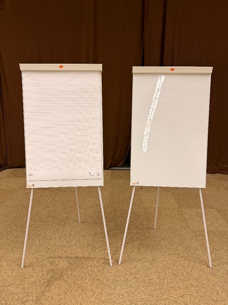 Flipover whiteboard (3 stuks beschikbaar), Ophalen, Mobiel, Gebruikt, Whiteboard
