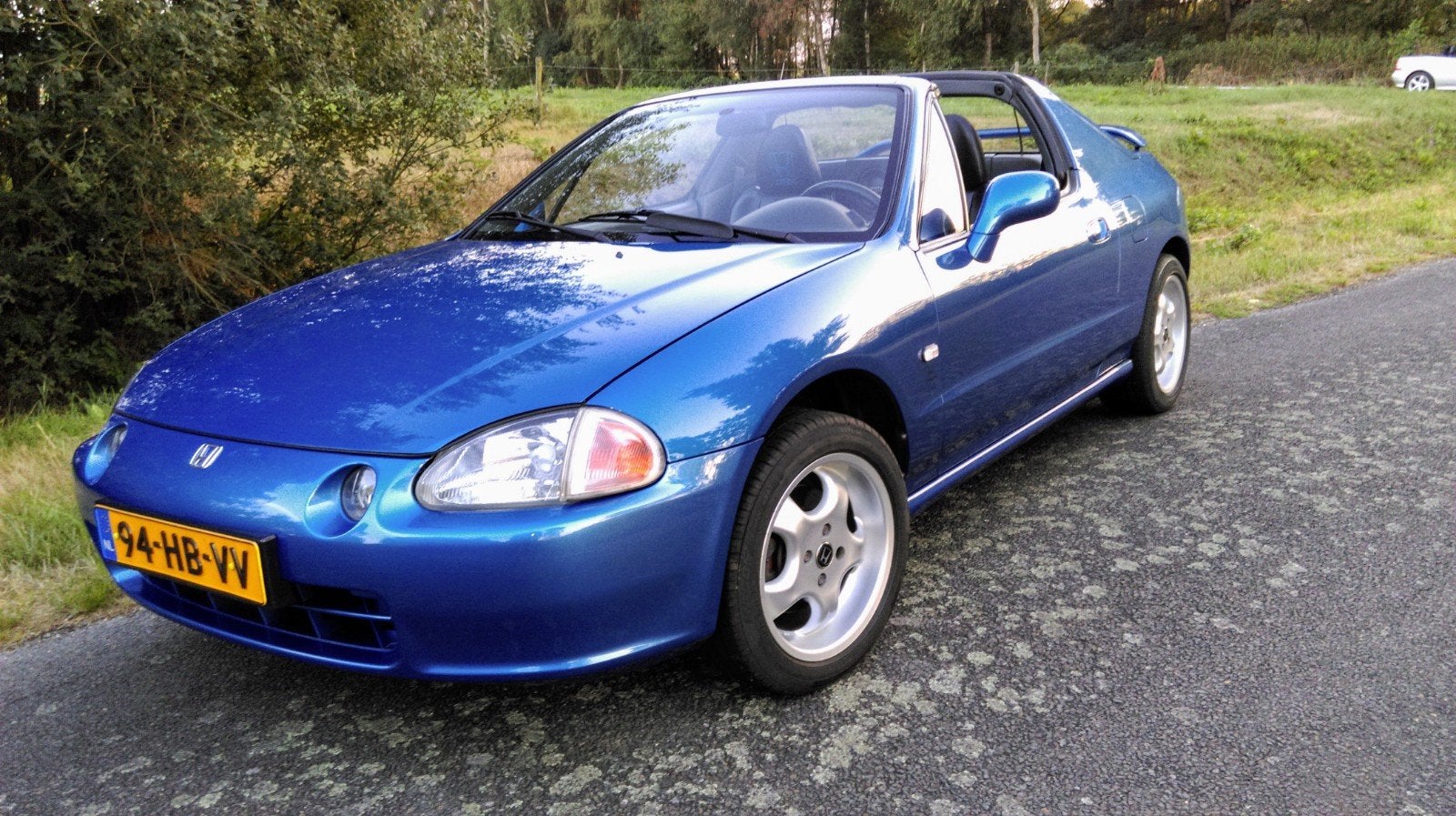 Honda CRX 1.6 Coupe Vti-e ABS U9 1993 Blauw, Voorwielaandrijving, 4 cilinders, 1595 cc, Handgeschakeld