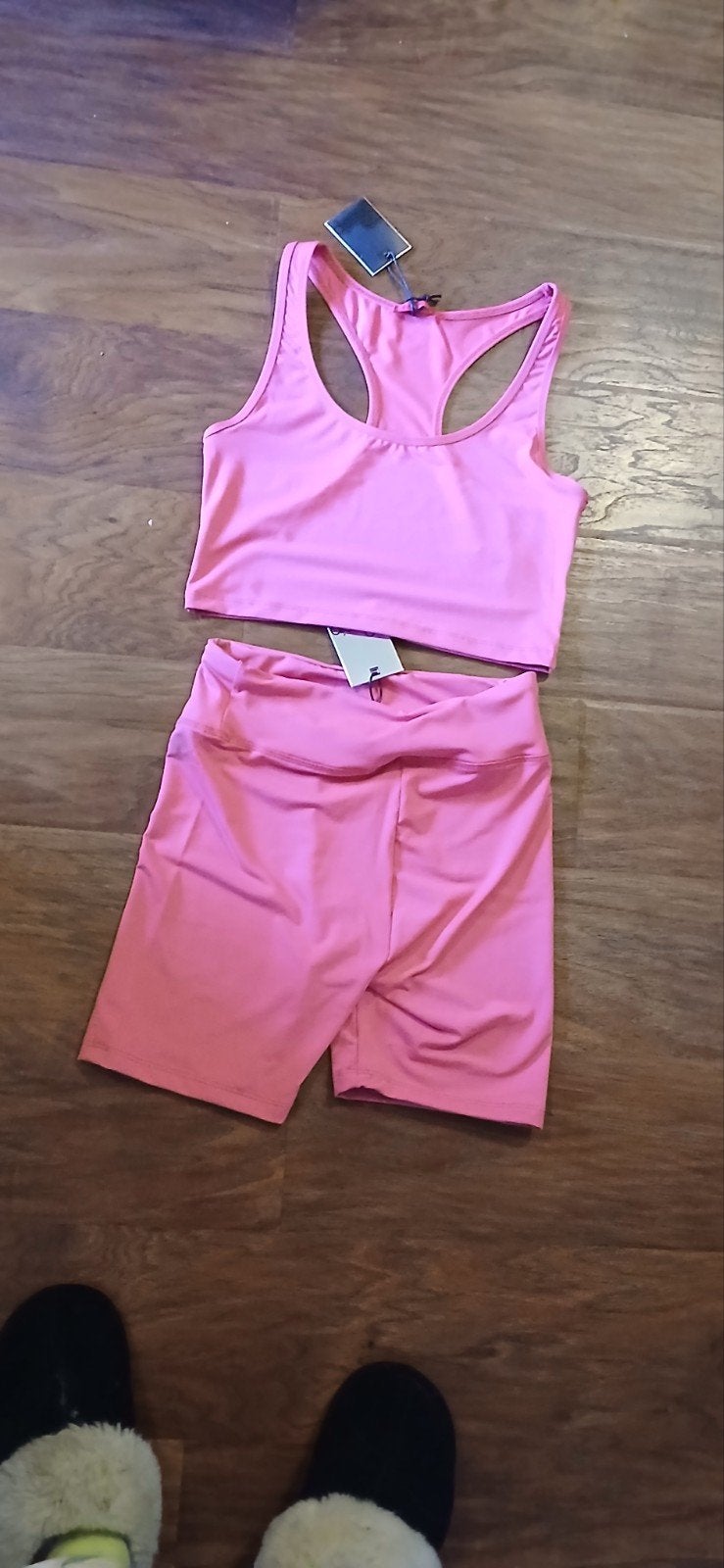 Nieuw roze sport setje dames maat M, Kleding | Dames, Maat 38/40 (M), Nieuw, Ophalen of Verzenden, Fitness of Aerobics