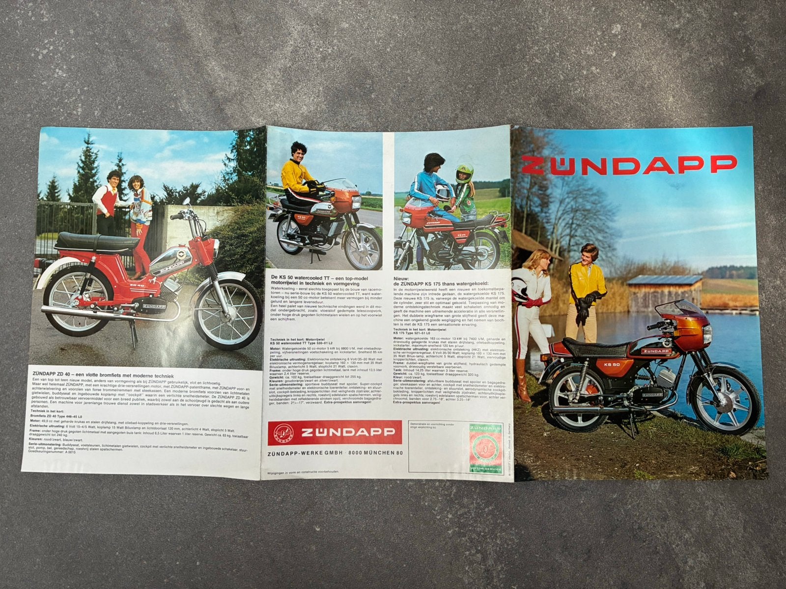 Originele folder zundapp 529, Ophalen of Verzenden, Zo goed als nieuw, Frame