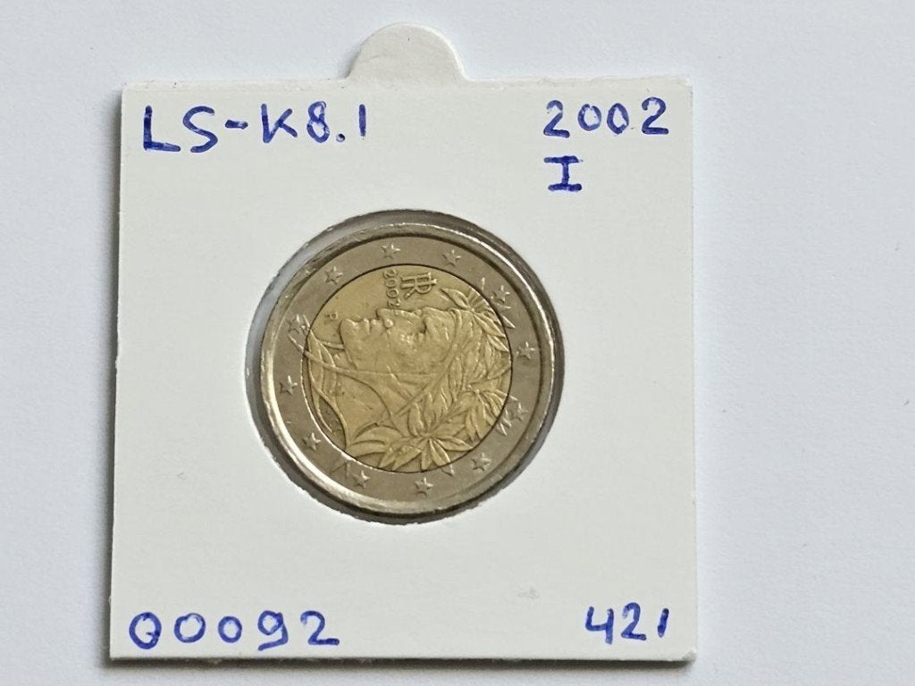 2-euromunt Italië (I) 2002 Koers LS-K8.1, Ophalen of Verzenden, Italië, 2 euro, Losse munt