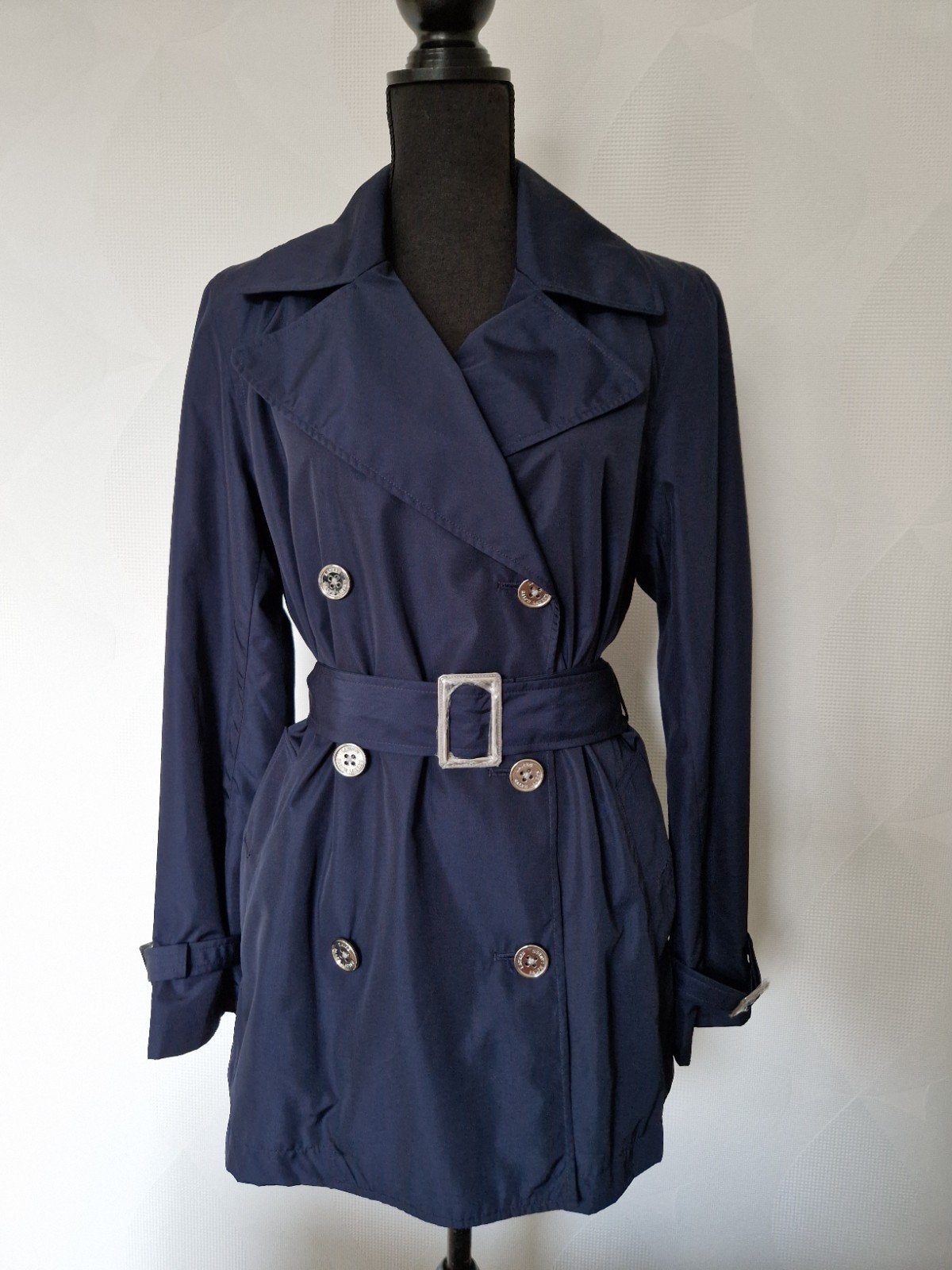 Ralph Lauren Trenchcoat 38/40 M/L - Nieuw, Marine Blauw, Ophalen of Verzenden, Nieuw, Maat 38/40 (M), Blauw